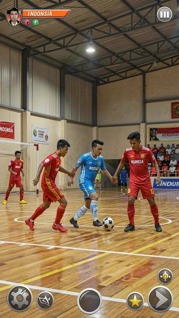 2739 - Gambaran interaksi di antara pemain saat bermain.