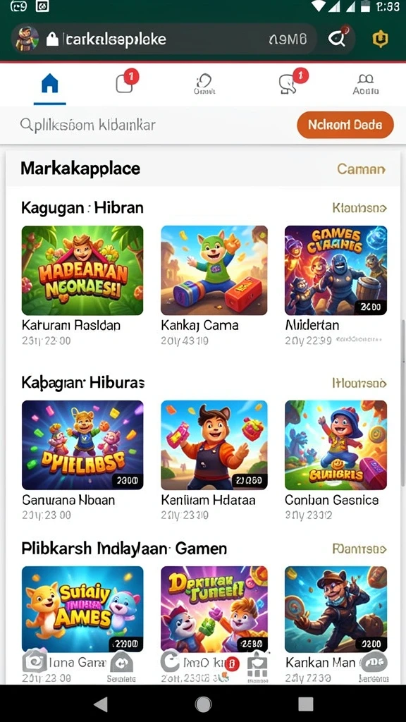 gems365 - Tampilan antarmuka yang menarik dan user-friendly.
