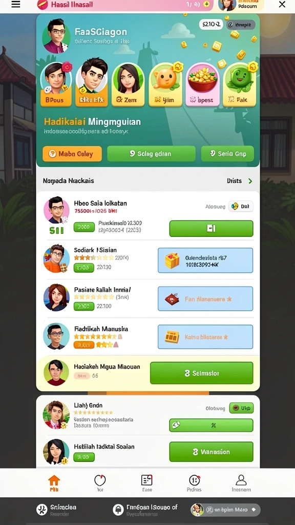 qtgame - Tampilan antarmuka yang menarik dan intuitif.