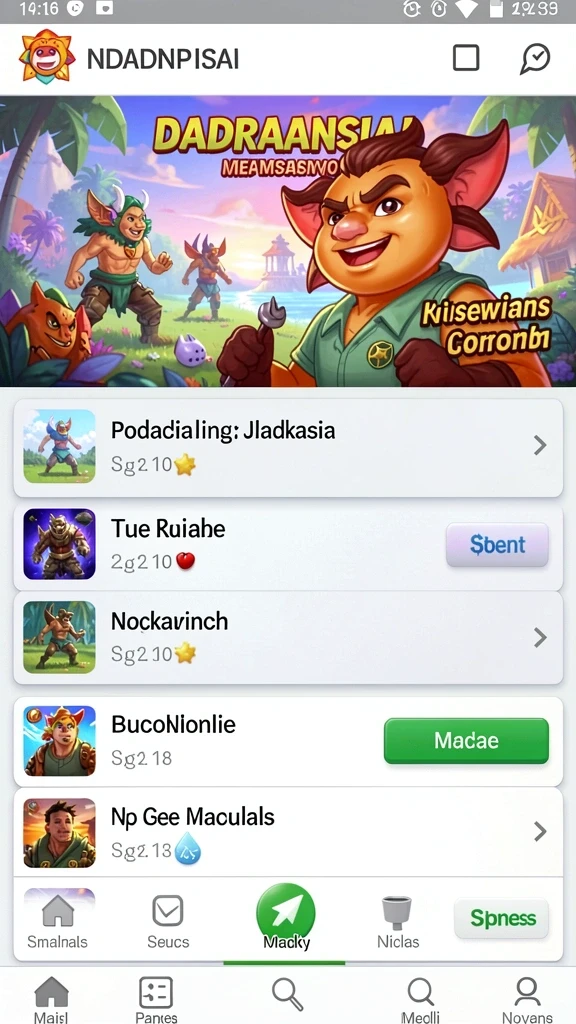 rejekigames - Tampilan antarmuka yang sederhana dan mudah dipahami.