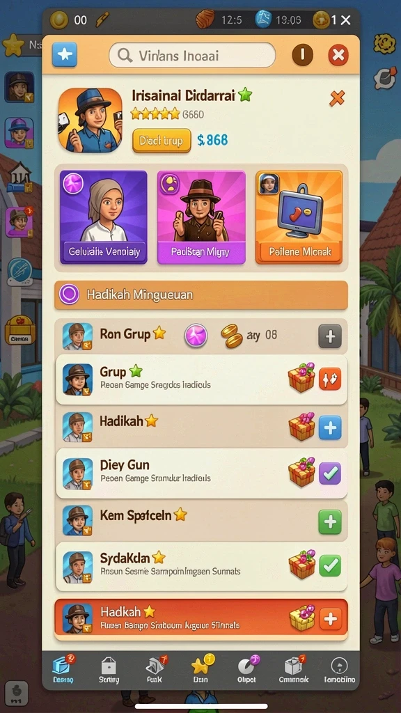 t6 - Menu utama dengan tampilan intuitif.